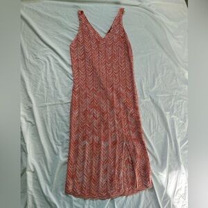 Madden NYC Crochet Knit Chevron Slip Dress Size XL
